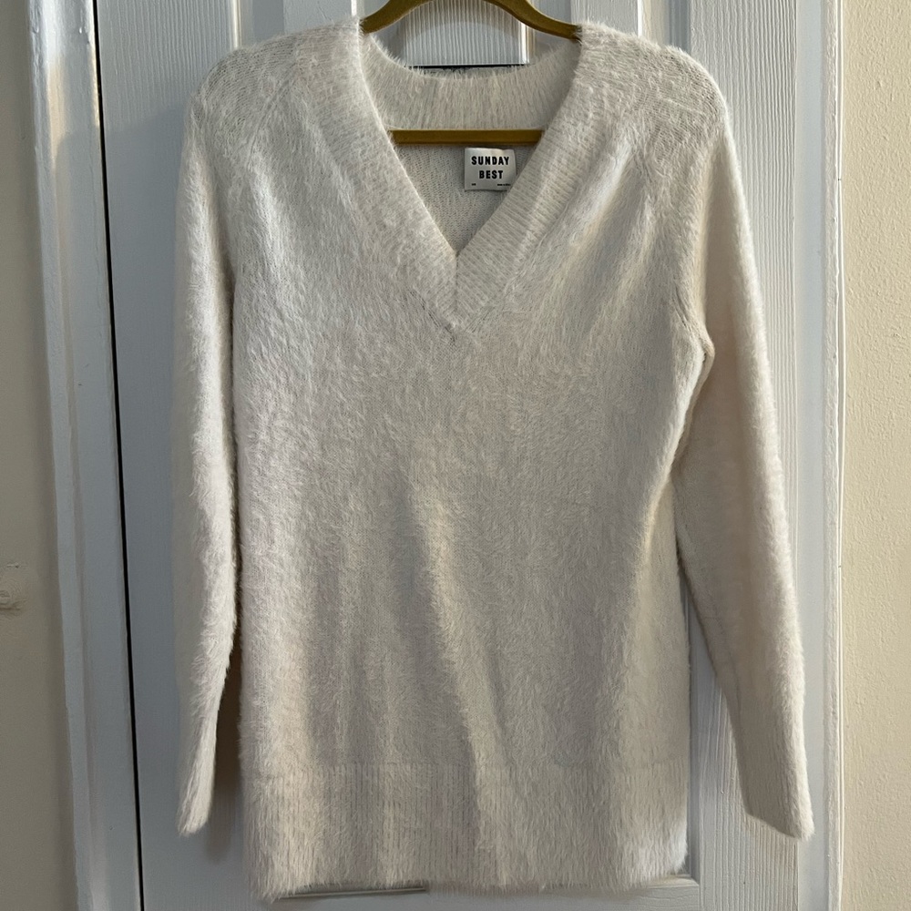 White Sunday Best sweater
